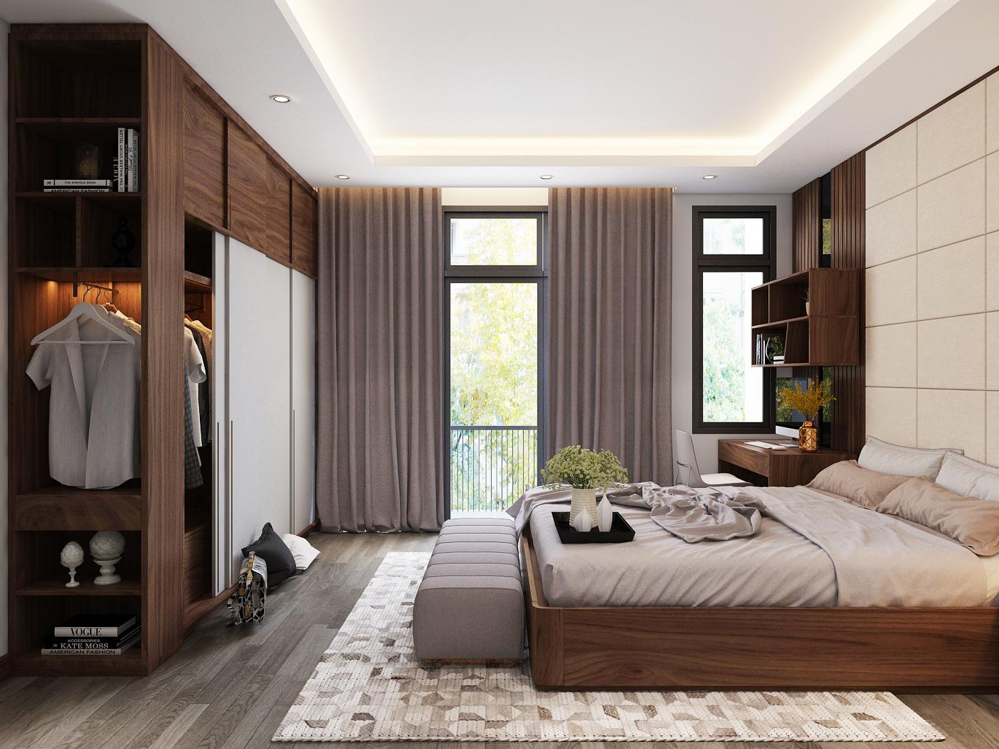 Phòng ngủ master tại Dương Kinh Hải Phòng