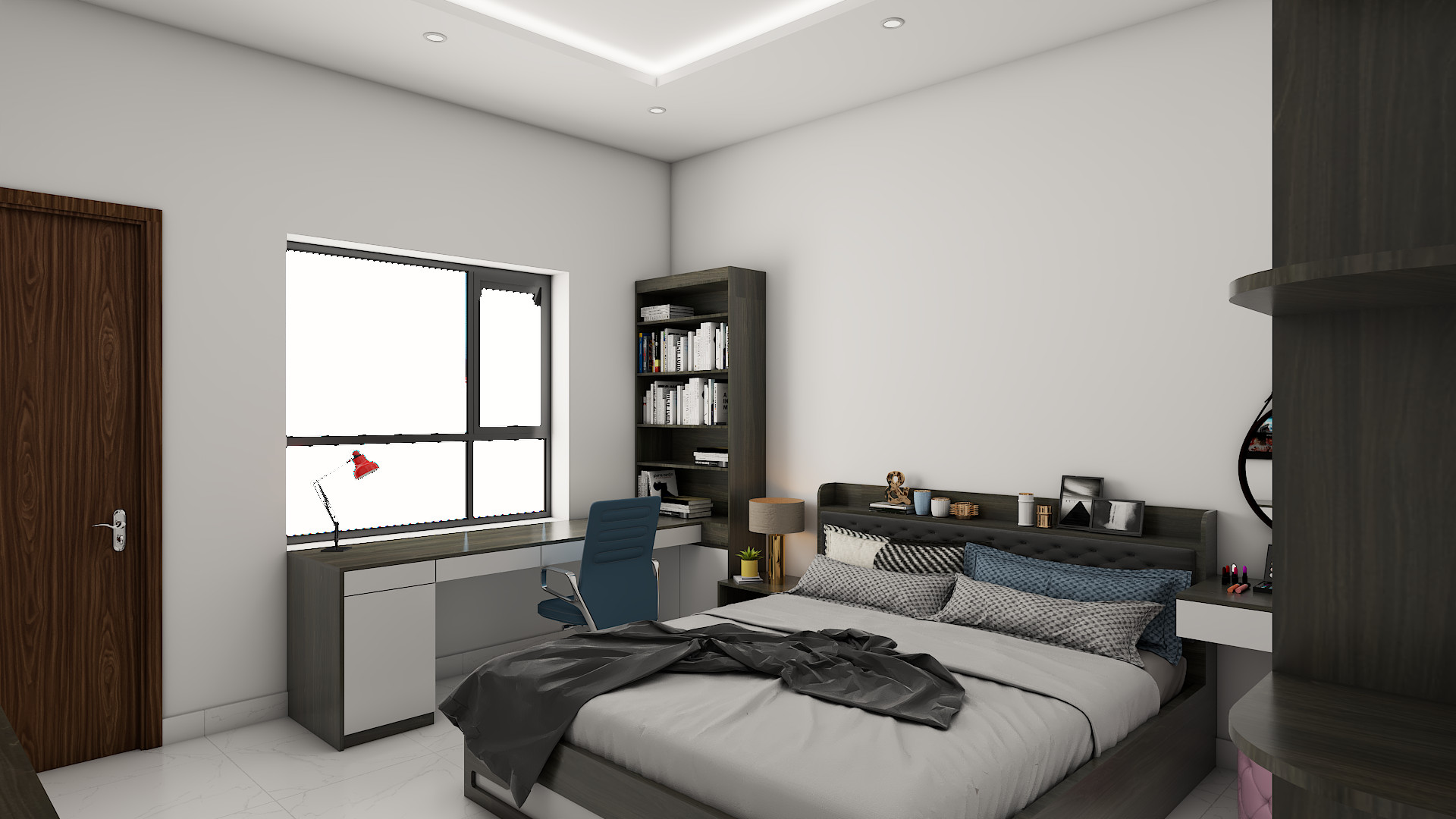 Phòng ngủ master tại Thành Phố Thái Bình