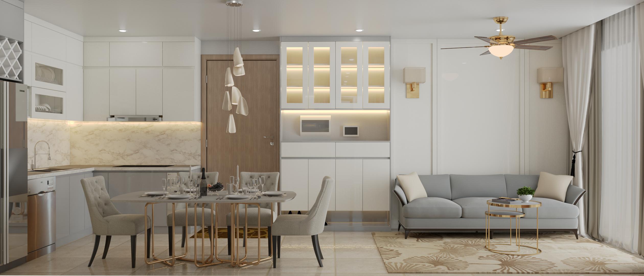 Nội thất nhà phố tại Văn Lâm Hưng Yên